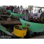 Proceso de Beneficio de Mineral de Oro con Molino de Rueda Trituradora